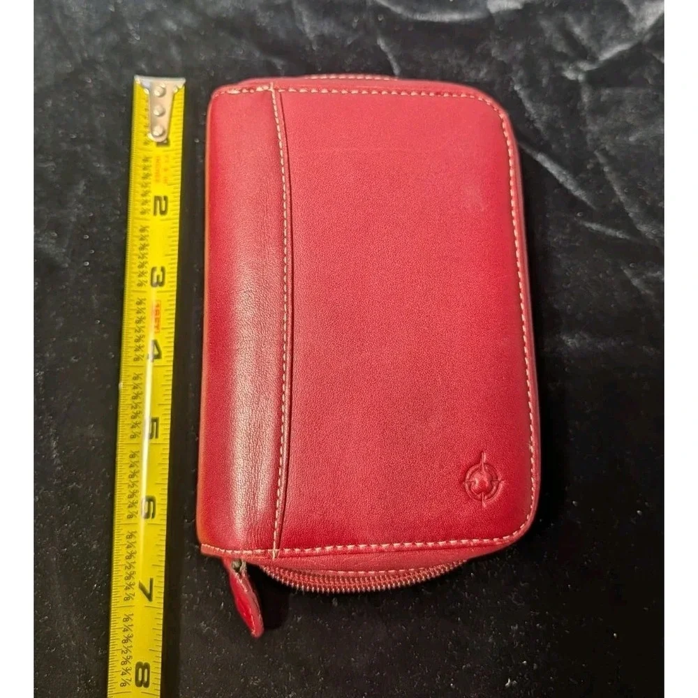 FranklinCovey‎ Red Napa Leather Affinity Universal PDA Case Wallet
